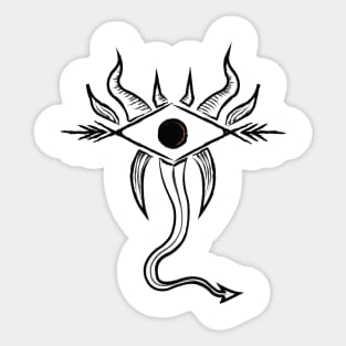 An occult eye Sticker